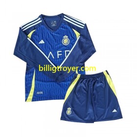 Billige Fotballdrakter Al Nassr Barn Bortedraktsett 2024/25 Langermet